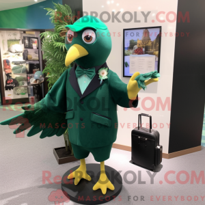 Forest Green Dove mascot...
