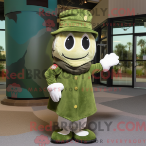 Crèmegroene baret...