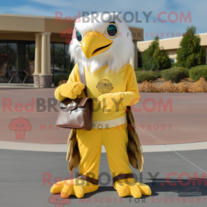 Gold Bald Eagle maskot...