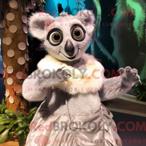 Zilvermaki mascottekostuum...