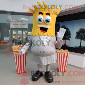 Sølv pommes frites maskot...