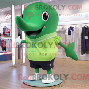 Olive Whale maskot kostume...