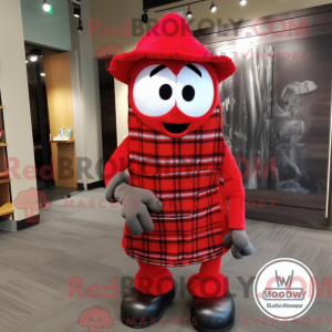 Red Golf Bag mascot costume...