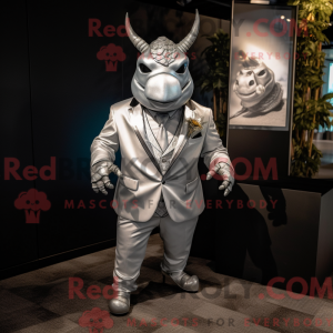 Silver Rhinoceros mascot...