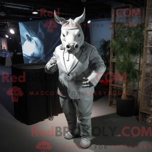 Silver Rhinoceros mascot...