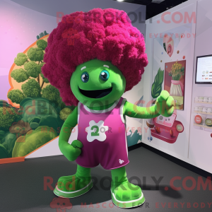 Máscara de brócolis magenta...