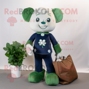 Navy Four Leaf Clover...