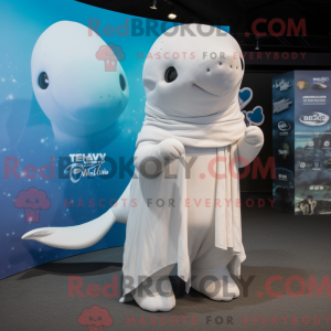 Silver Beluga Whale mascot...