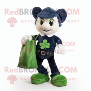 Navy Four Leaf Clover...