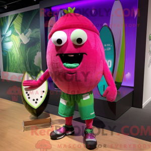 Magenta melon maskot...