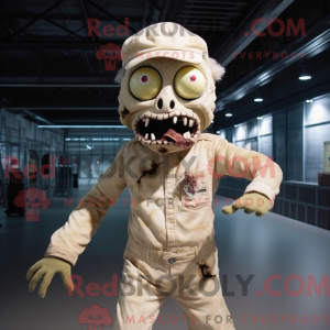 Figura de máscara de zumbi...