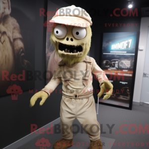 Figura de máscara de zumbi...