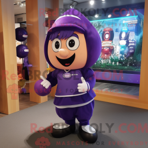 Lilla Rugby Ball maskot...