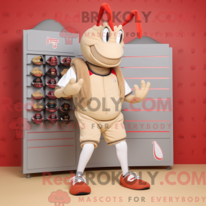 Disfraz de mascota Beige...