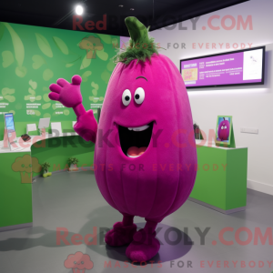 Magenta Zucchini maskot...