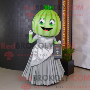 Sølv vannmelon maskot...