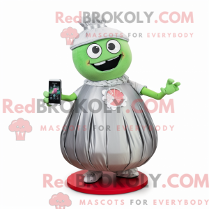 Sølv vannmelon maskot...