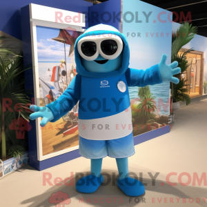 Disfraz de mascota Blue Ray...