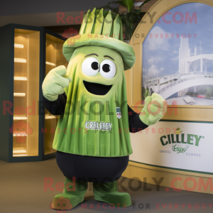 Olive Celery mascot costume...