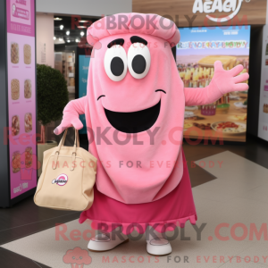 Pink Lasagne maskot kostume...