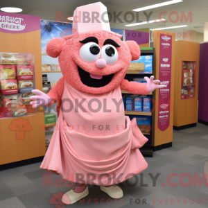 Pink Lasagne maskot kostume...