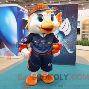 Navy Goldfish maskot...