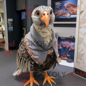 Tan Guinea Fowl mascot...