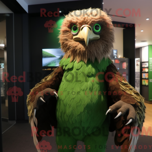 Green Haast S Eagle maskot...