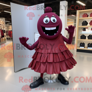 Máscara Maroon Granat com...