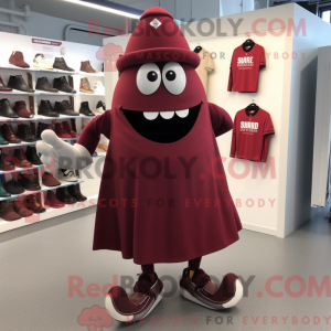 Maroon Granat maskot...