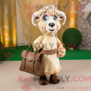 Tan Ram Maskottchen Kostüm...