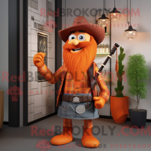 Orange sækkepibe maskot...