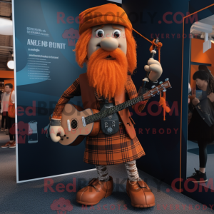 Orange Bagpipe mascot...