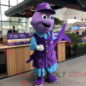 Disfraz de mascota Purple...