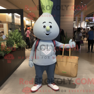 Grå Radise maskot kostume...