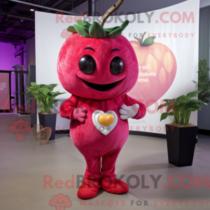 Magenta Strawberry mascot...