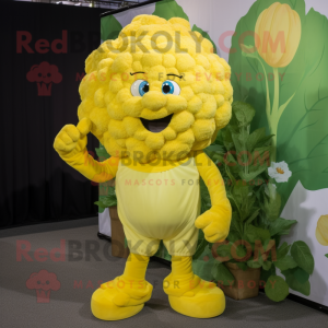 Gele bloemkool mascotte...