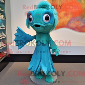 Disfraz de mascota pez...
