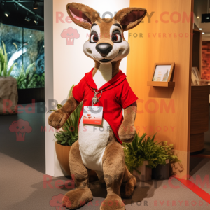 Red Kangaroo mascot costume...