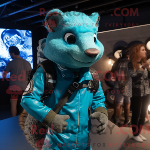 Disfraz de mascota Cyan...