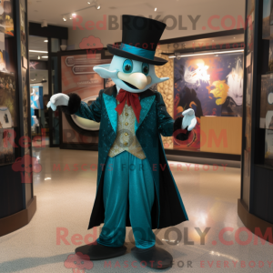 Teal Magician Maskottchen...