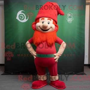 Red Leprechaun Hat mascot...