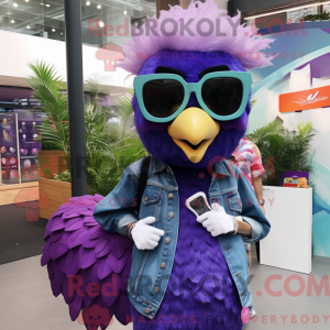 Costume de mascotte de paon...