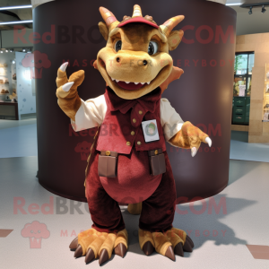 Brown Dragon mascotte...