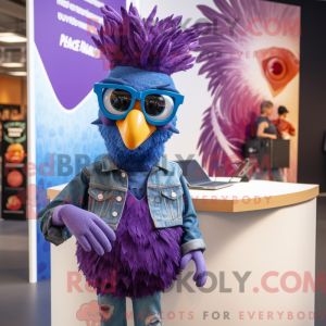 Lilla Peacock maskot...