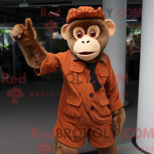 Rust Capuchin Monkey mascot...