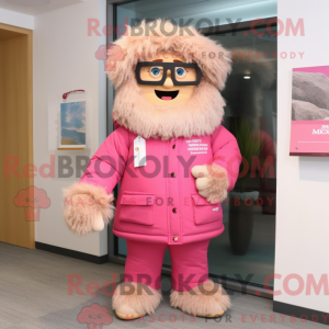 Maskottchenkostüm Pink...