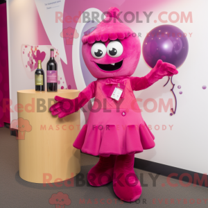 Disfraz de mascota Magenta...