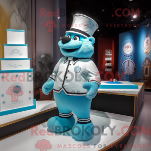 Cyan Wedding Cake...