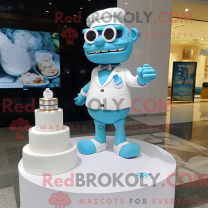 Cyan Wedding Cake mascot...